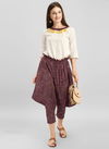 White MESMORA MF Trendy Look Western Top With Bottom Heavy Collection 1112